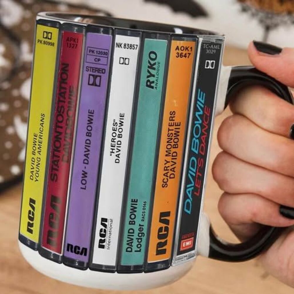 David Bowie Album Stack Coffee Mug - 11 oz, Brand New Cup
